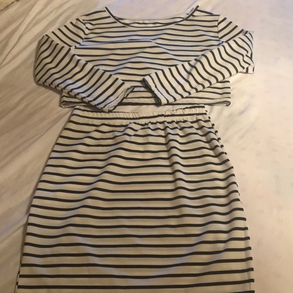 🦄 Black and White striped 2 piece set - Picture 4 of 6